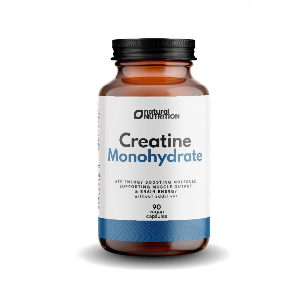 100% Creatine monohydrate 90 kapslí - Natural nutrition