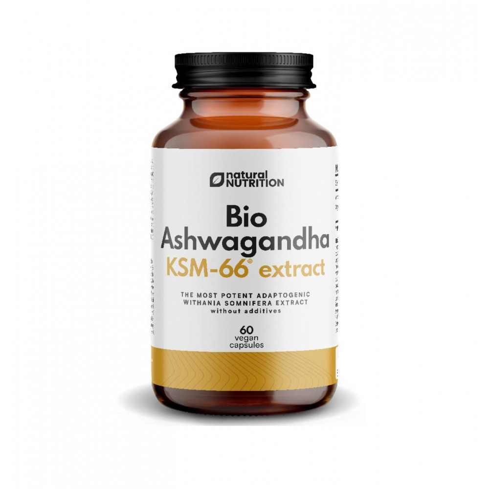 Bio Ashwagandha KSM-66 60 kapslí - Natural nutrition