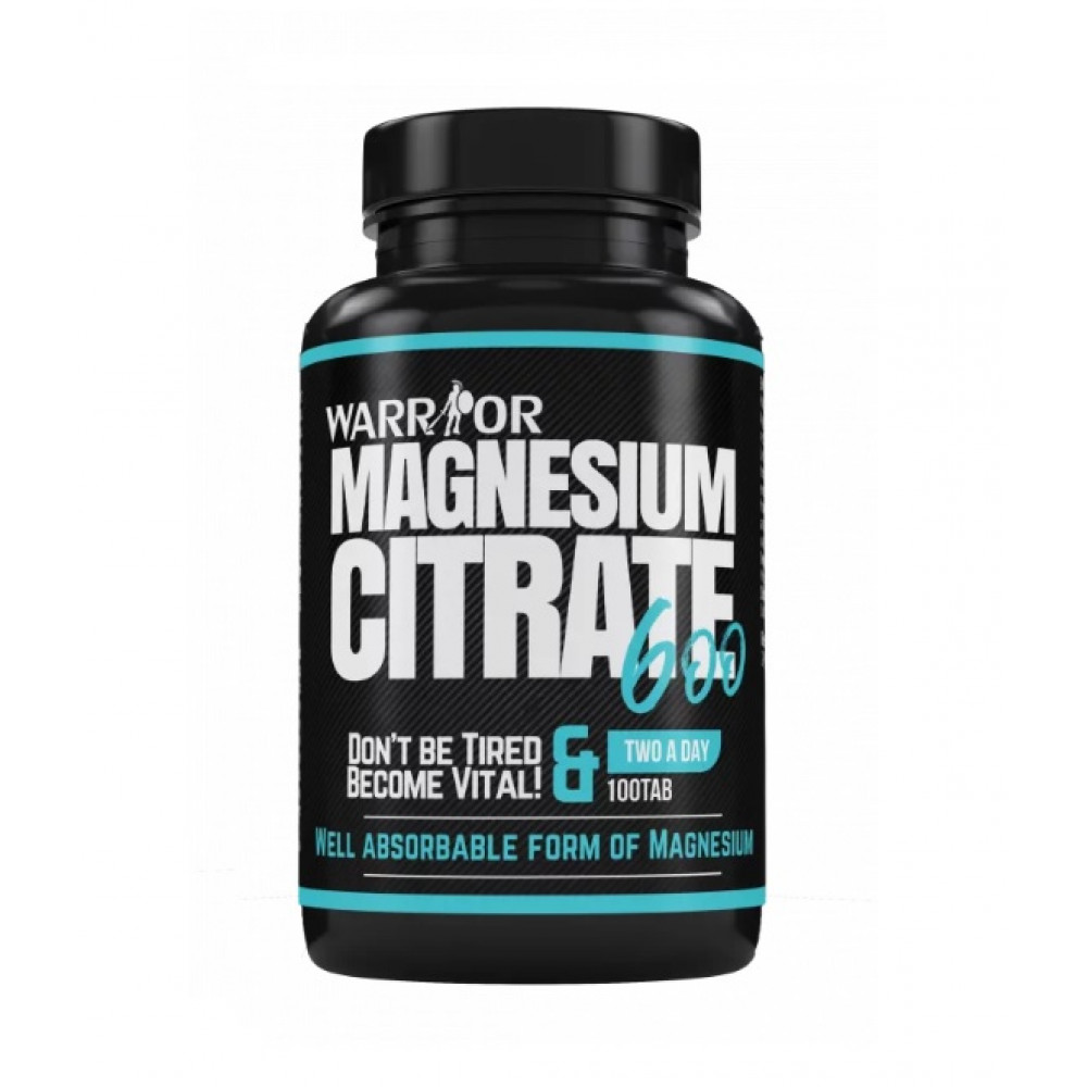 Magnesium Citrate 600 - 100 tablet - Warrior