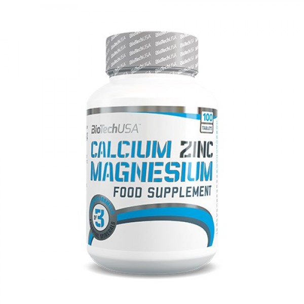 Calcium Zinc Magnesium 100 tablet - Biotech USA