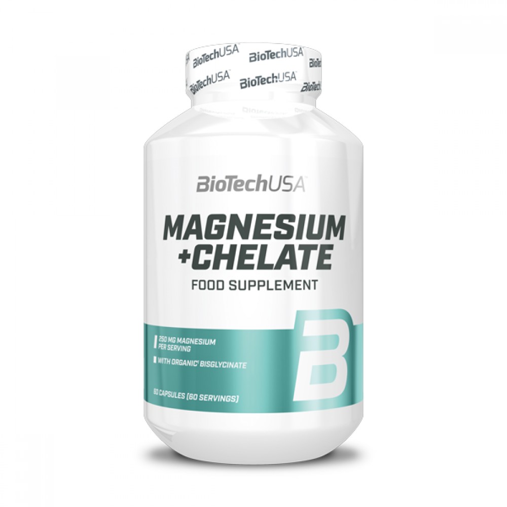 Magnesium + Chelate 60 kapslí - Biotech USA