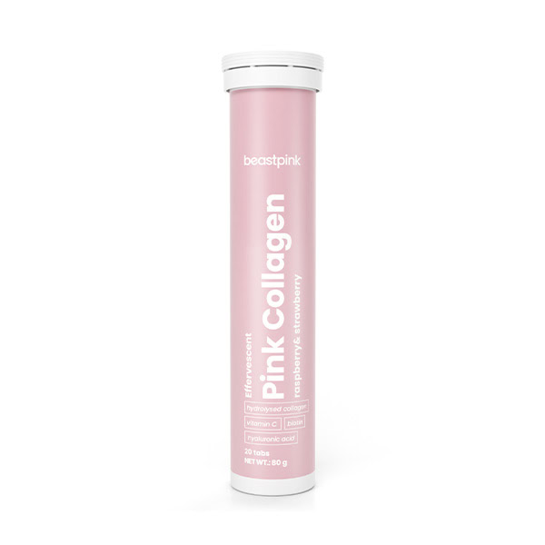 Šumivý Pink Collagen 20 tablet - BeastPink