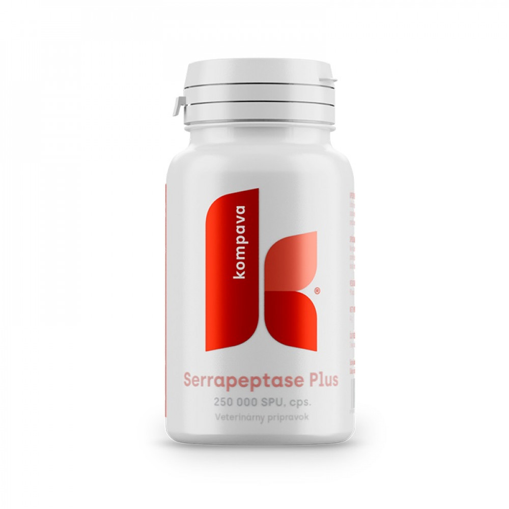 Serrapeptase Plus 90 kapslí - Kompava