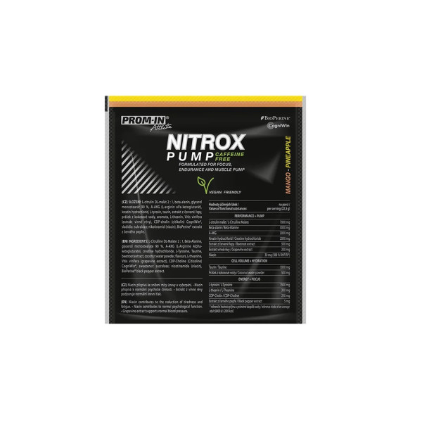 Nitrox Pump Caffeine Free 22,5 g - Prom-in
